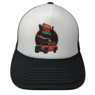 Apollo USA Trucker Hat Black One Size Nissan Frontier Truck Graphic Snapback