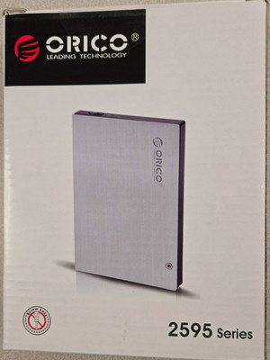 ORICO 2595SUS3 2.5'' SATA HDD Enclosure USB 3.0 eSATA Aluminum Black (b4)