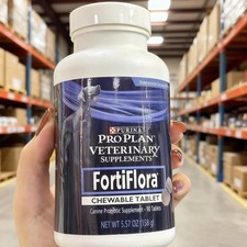 Purina Pro Plan FortiFlora Probiotic Supplements Dog 90 Chewable Tablet