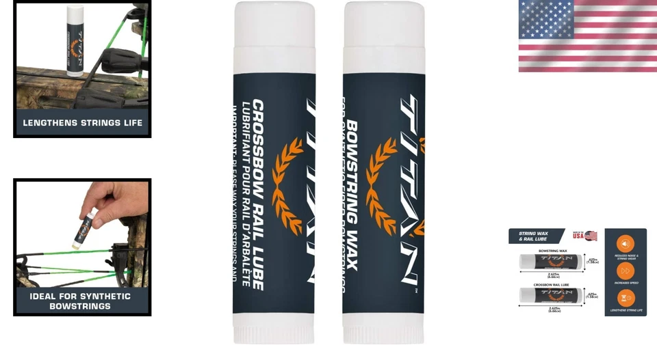 Crossbow String Wax and Rail Lube Set - Bow Hunting Accessories - Image 2 of 4