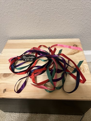 VTG Bandiddo By Brod 5 Ribbons From Nordstrom NWT All Colors 40”X 1/2”& 3 Thin - Picture 2 of 7