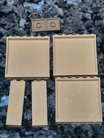 Lego Indiana Jones The Lost Tomb (7621) - Tan Panels 1x6x5 w/ Star Wars Sticker