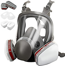 Atemschutz Vollmaske Gasmaske 6800 Staubmaske Lackiermaske Mit Wechselfiltern