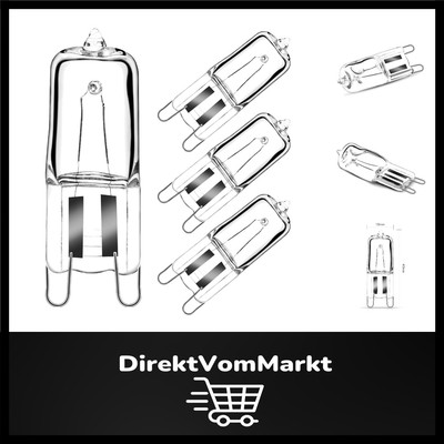 Gmy Halogen G9 Ofenlampe 40W 230V - Dimmbar, 300°C hitze- und energieeffizient