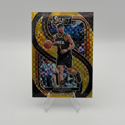 2024-25 Select Devin Booker Gold Prizm #139 Premier Level 02/10 Rare SSP