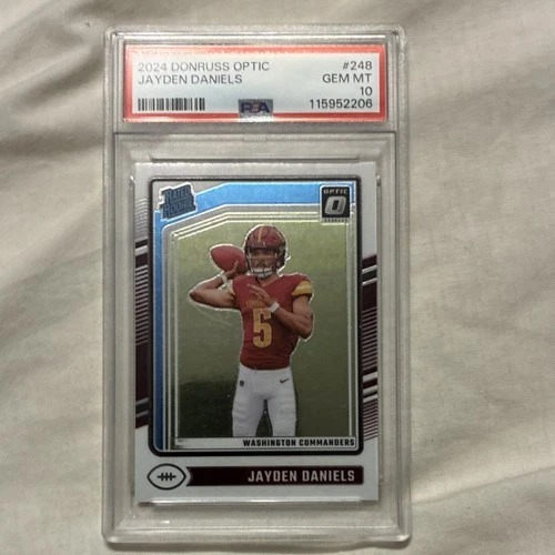 2024 Panini Donruss Optic Rated Rookie Jayden Daniels Commanders PSA 10 #248