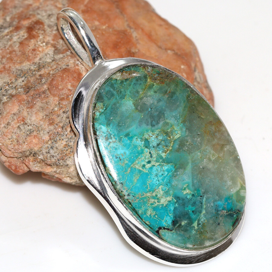 925 Silver Plated Huge Quantum Quatrro Fine Finish Pendant Size 2.1