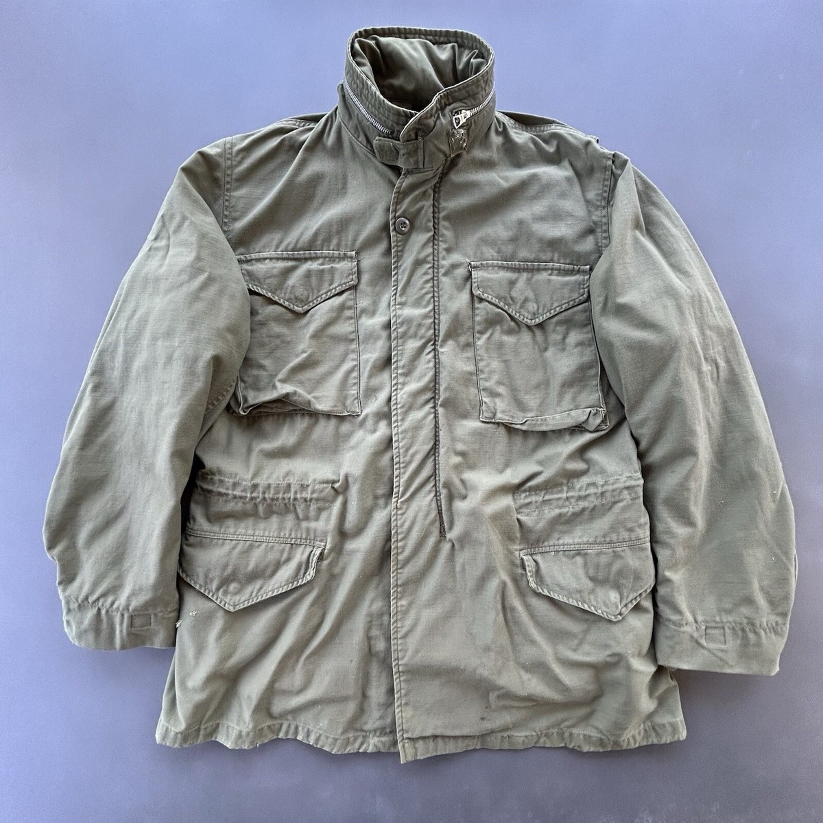 Vintage Alpha Industries M65 Field Jacket Mens Medium Regular OG 