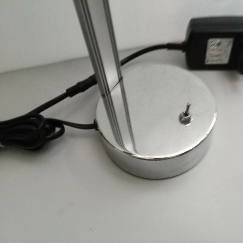 MODERNA LAMPADA DA TAVOLO A LED PAN TAV405 in ALLUMINIO colore grigio-argento - Foto 7 di 9