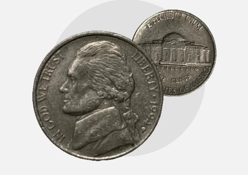 1994 P NGC SP69 MATTE PROOF FINISH JEFFERSON NICKEL FROM COIN & CURRENCY SET