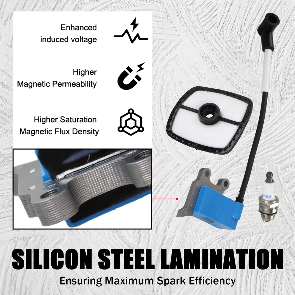 Nuevo kit de bobina de encendido para Echo SRM-225, PAS-225 + Más réplica A411001690 EE. UU. Foto 4 de 4