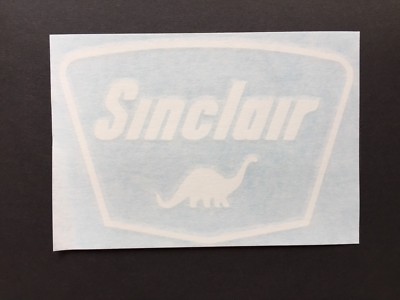 Sinclair Vinyl Decal Sticker 3.5 x 5  (white, Black , Green)