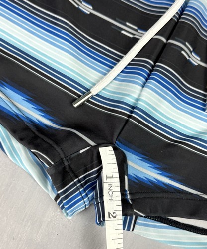 2xist Men’s Multicolor Blue Striped Swim Trunks 0065 - Picture 5 of 5
