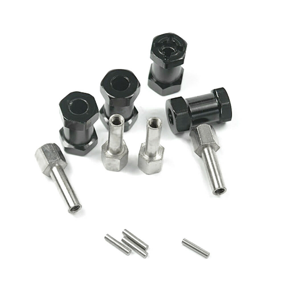 4PCS Alloy Wheel Hub Hex Extension Adaptor For 1/10 RC Car Axial  Rock Crawler A