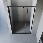 <!--F#f_0-->Pivot Door Adjustable Shower Screen Tempered Glass Enclosure Matte Black 900mm<!--F/-->