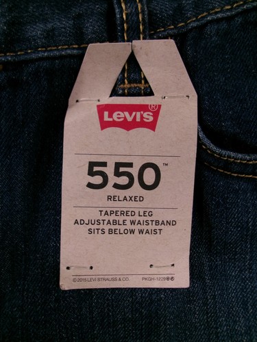 Levis 550 Jean Youth 10 Husky Blue Relaxed Fit Causal Light Wash Tag 30X26 - Picture 9 of 18