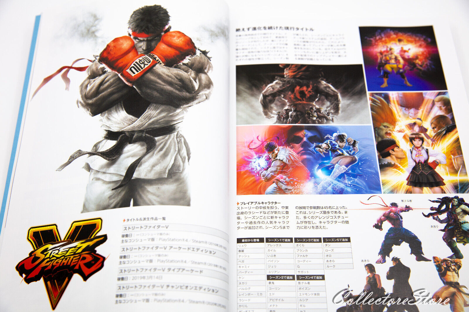 Street Fighter V 5 Climax Arts + Zero to 6 Art Book