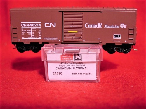 Coche de caja MTL 24280 CANADA NATIONAL 'MANITOBA' 40' sin RW #446214 'NUEVO' ESCALA N | Zustand: New