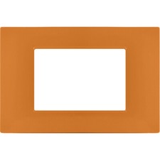 Placchetta 3 4 7 posti arancio cassetta 503 compatibile vimar plana placca