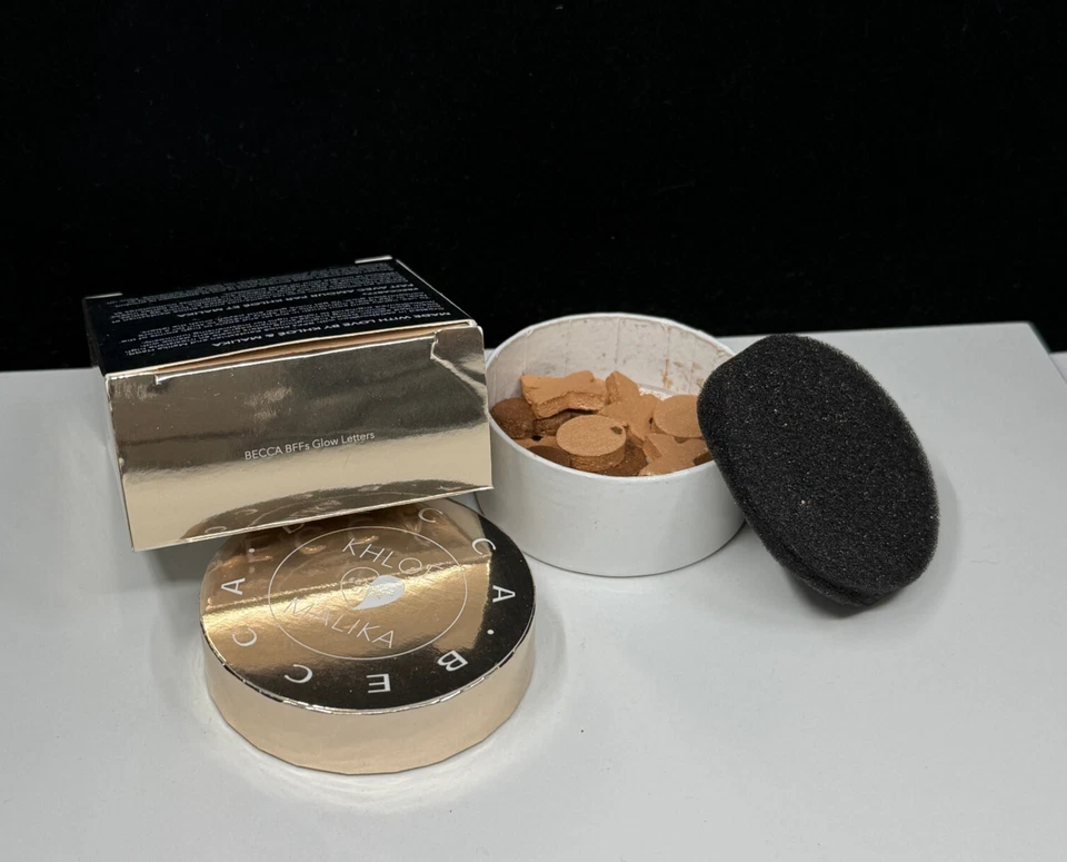 Becca Khloe Malika BFF's Glow Letters baked highlighter - 0.28 oz/8 g NIB *CHECK - Image 2 of 4