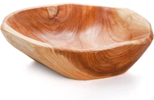 Wood Root Dish Bowl, Natural Wooden Bowl Snack Bowl, Handmade Serving Bowl for C