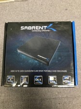Sabrent USB 2.0 to sata CD, DVD, RW Slim drive portable case enclosure