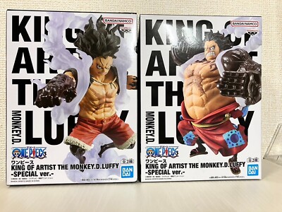One Piece KING OF ARTIST THE MONKEY D LUFFY SPECIAL ver. Figure Gear4 1 Set of 2