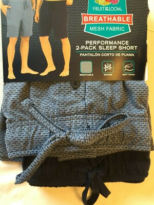 Fruit Of The Loom Herren Jogging-Shorts 2er-Pack – Leichte Sporthosen Mit Kordelzug Und Seitentaschen (XXL)