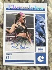 2023 WWE Panini Chronicles DAKOTA KAI Holo Silver Auto Autograph 04/25