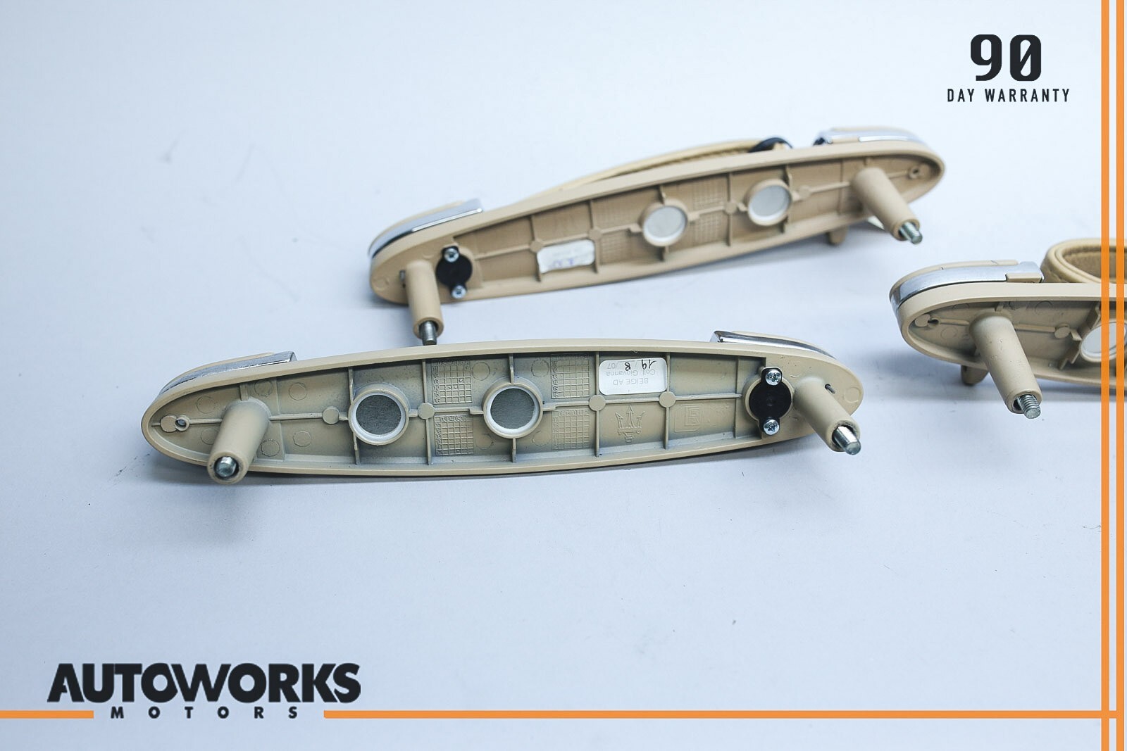03-12 Maserati Quattroporte M139 Front Rear Overhead Grab Handle Set of 3  OEM