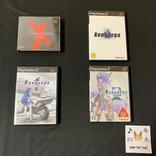 Lot 4 Sony PlayStation 1 2 Xenogears Xenosaga 1 2 3 Game PS1 PS2 W/Box Manual JP
