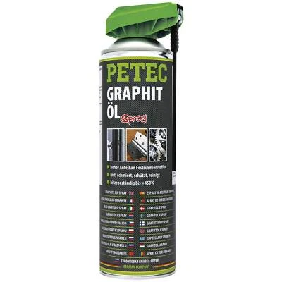 Huile De Graphite Multifonction Spray Dégrippant Universel PETEC 72250 500 Ml - Photo 1/4