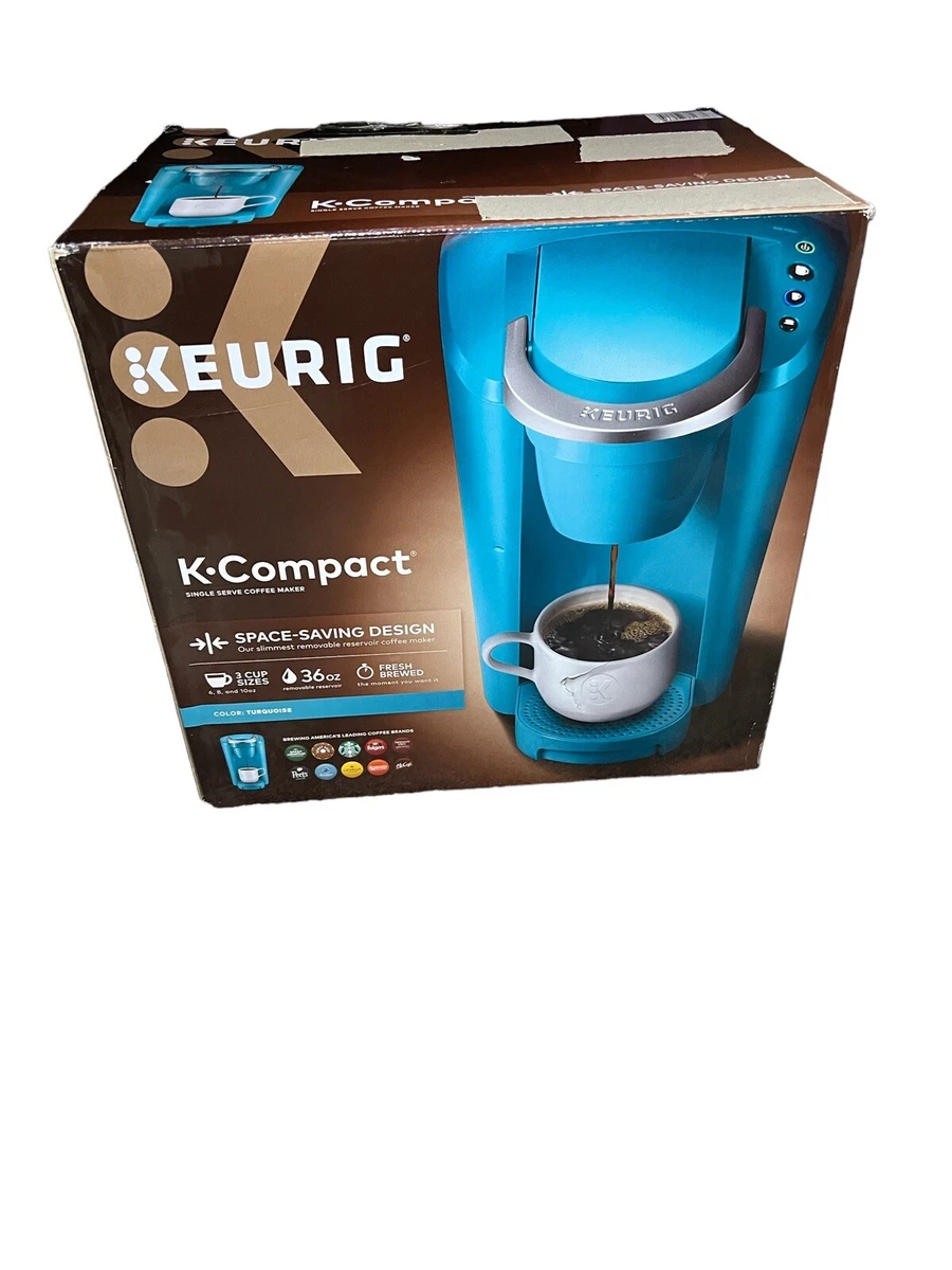 Keurig K-Compact Single Serve Coffee Maker - Turquoise New Opened Box