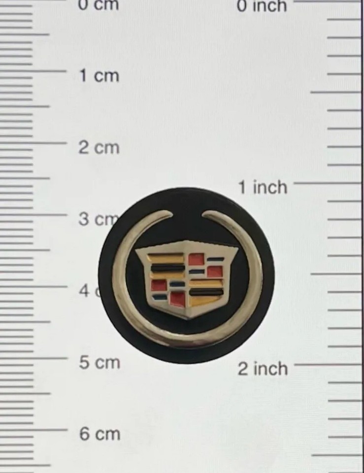 Remote Fob Key Emblem Sticker CADILLAC 1pc 25mm (1 inch) Key Fob Emblem Sticker Remote Badge FREE ...