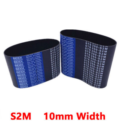 S2M 2mm Pitch 10mm Width Closed Loop Synchronous Timing Belt for Pulley CNC 3D