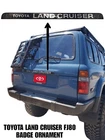tailgate emblem for Toyota 91-97 Land Cruiser FJ80 FZJ80 Hard Base 3m Tape
