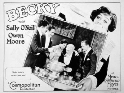 Becky Poster Harry Crocker Owen Moore Sally Oneil  Old Movie Photo
