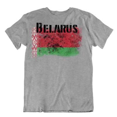Weißrussland T-Shirt Flaggen T-Stück Reise-Andenken Bluse Tee Belarus flag Tops