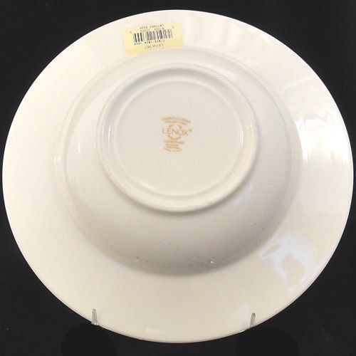 LENOX COURTYARD GOLD Rim Soup Bowl 8.25" diameter NEW NEVER USED made in USA - Picture 2 of 3