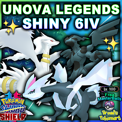 Pokemon Sword Shield ✨ SHINY ✨ 1 LEVEL RESHIRAM LEGENDARY 6IV