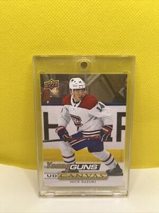 19/20 YOUNG GUNS UD CANVAS Nick Suzuki #C115 Rookie Recrue Montreal Canadiens