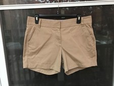 J. Crew Broken-In Chino Shorts SIZE 6 BEIGE 100 Cotton Casual Walking