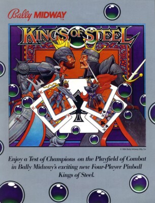 Pinball ROM SOUND SET (2 chips) Bally Kings of Steel