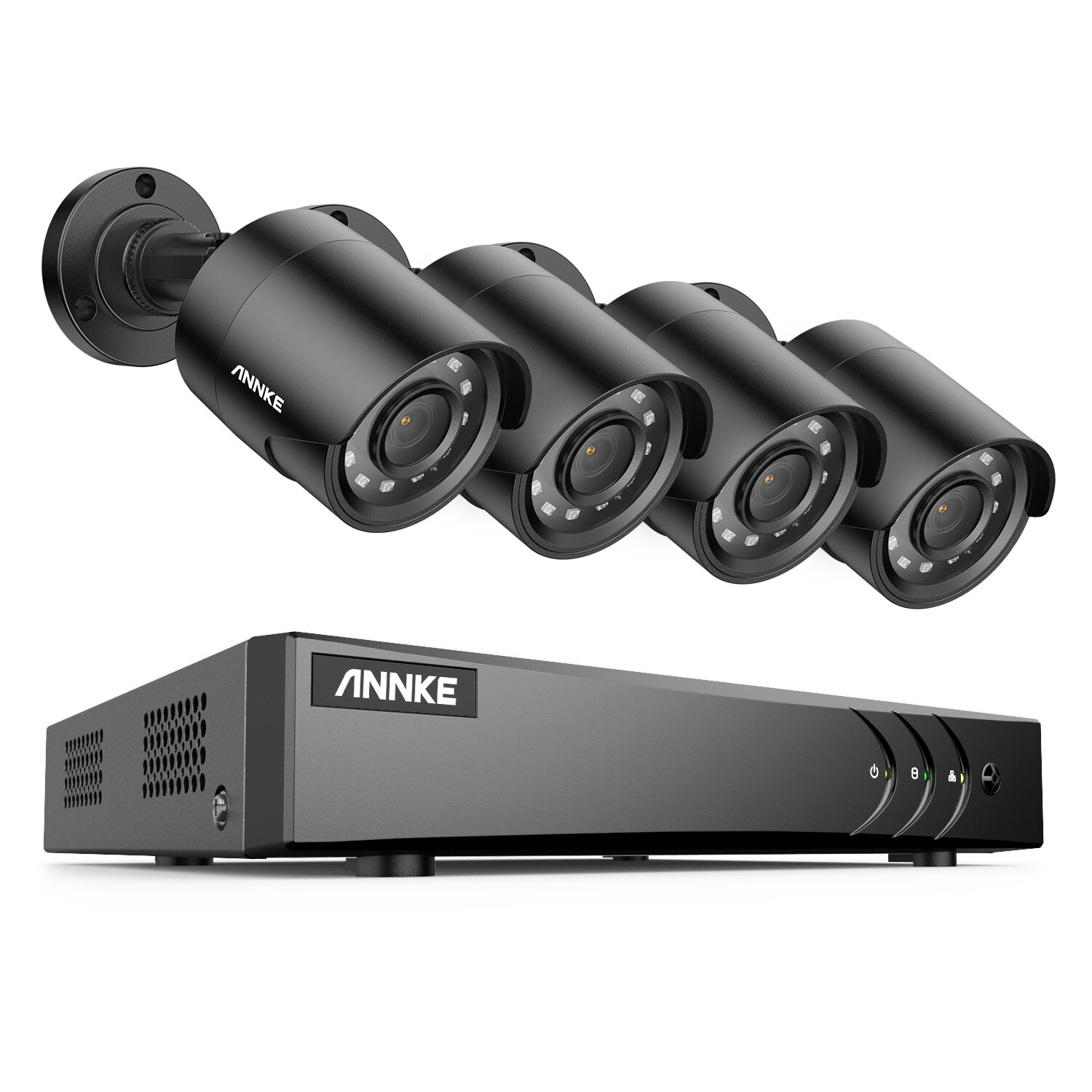 ANNKE 8CH 5MP Lite DVR 4X 1080P Outdoor CCTV Security Camera System Night Vision