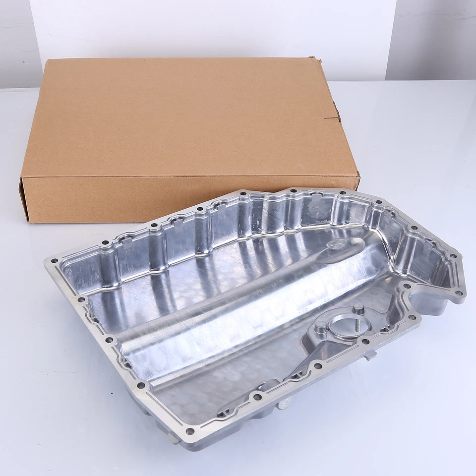 Bandeja de aceite inferior de aluminio del motor para VW Golf Tiguan AUDI A3 TT SEAT León 1,8/2,0 L Foto 2 de 4