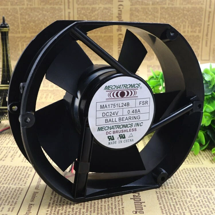 MA1751L24B FSR for MECHATRONICS 24V 0.48A 17CM 2pin Double Ball Fan - Image 4 of 4