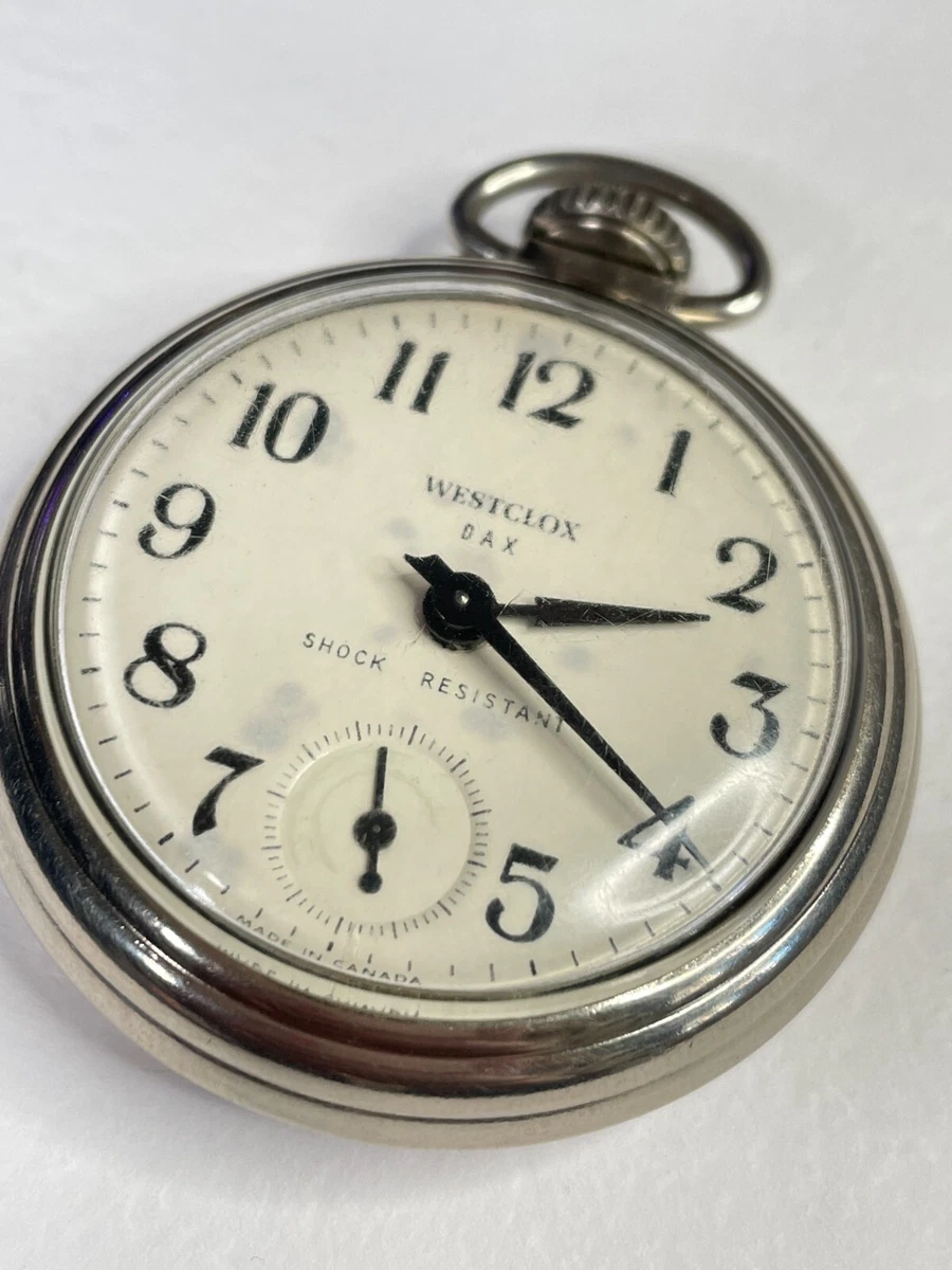 Westclox dax pocket watch value sale