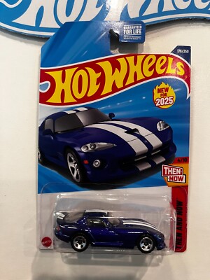 Hot Wheels ダッジ・バイパー 1/18 Hot Wheels '96 Dodge Viper OTS Blue #176 176/250 - 2025 Then
