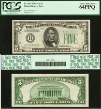 1934A $5 Federal Reserve Note PCGS 64PPQ - St Louis - Fr 1957-H