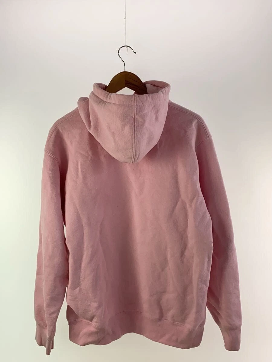 Felpa Supreme con cappuccio M cotone rosa macchiato usata
